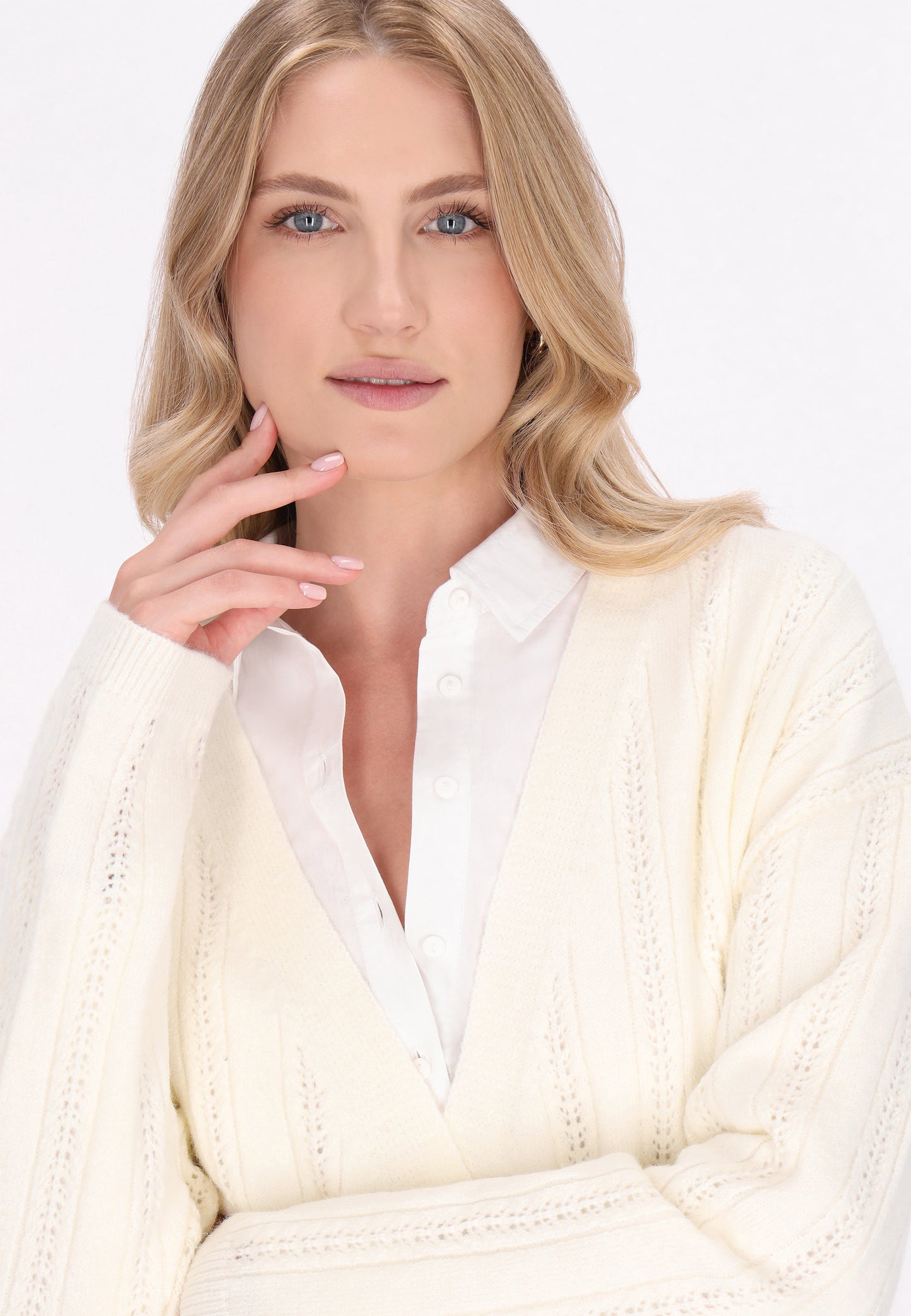 DreiMaster Klassik Damen Strickjacke