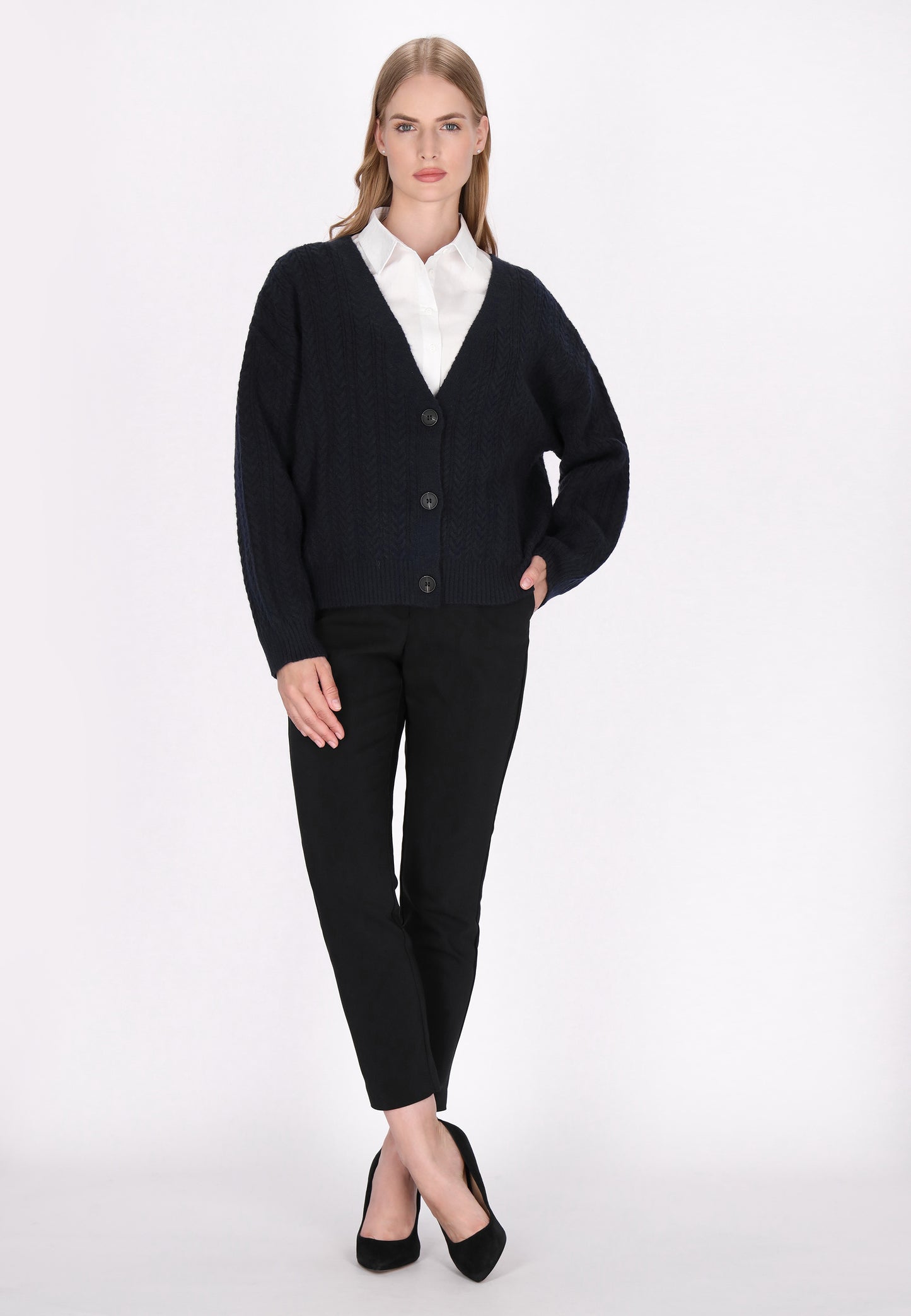 DreiMaster Klassik Damen Strickjacke