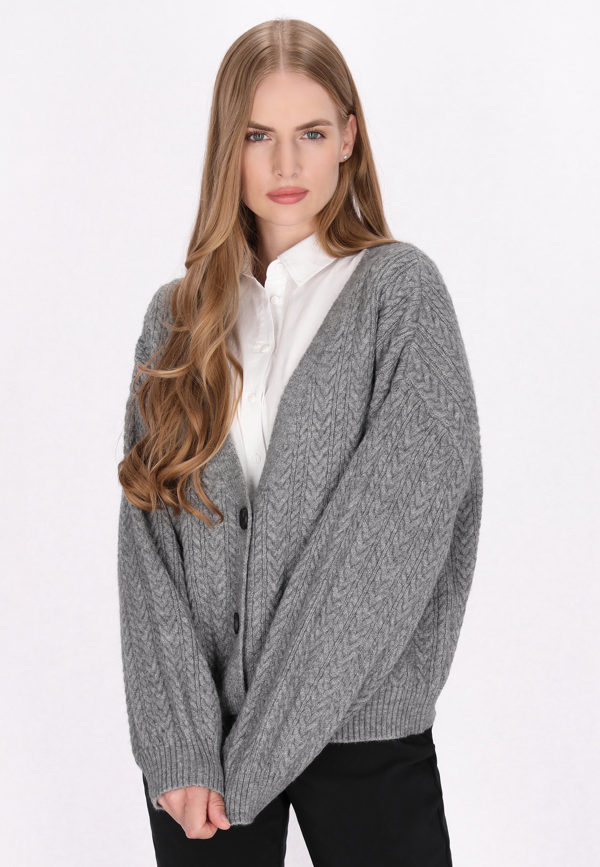 DreiMaster Klassik Damen Strickjacke