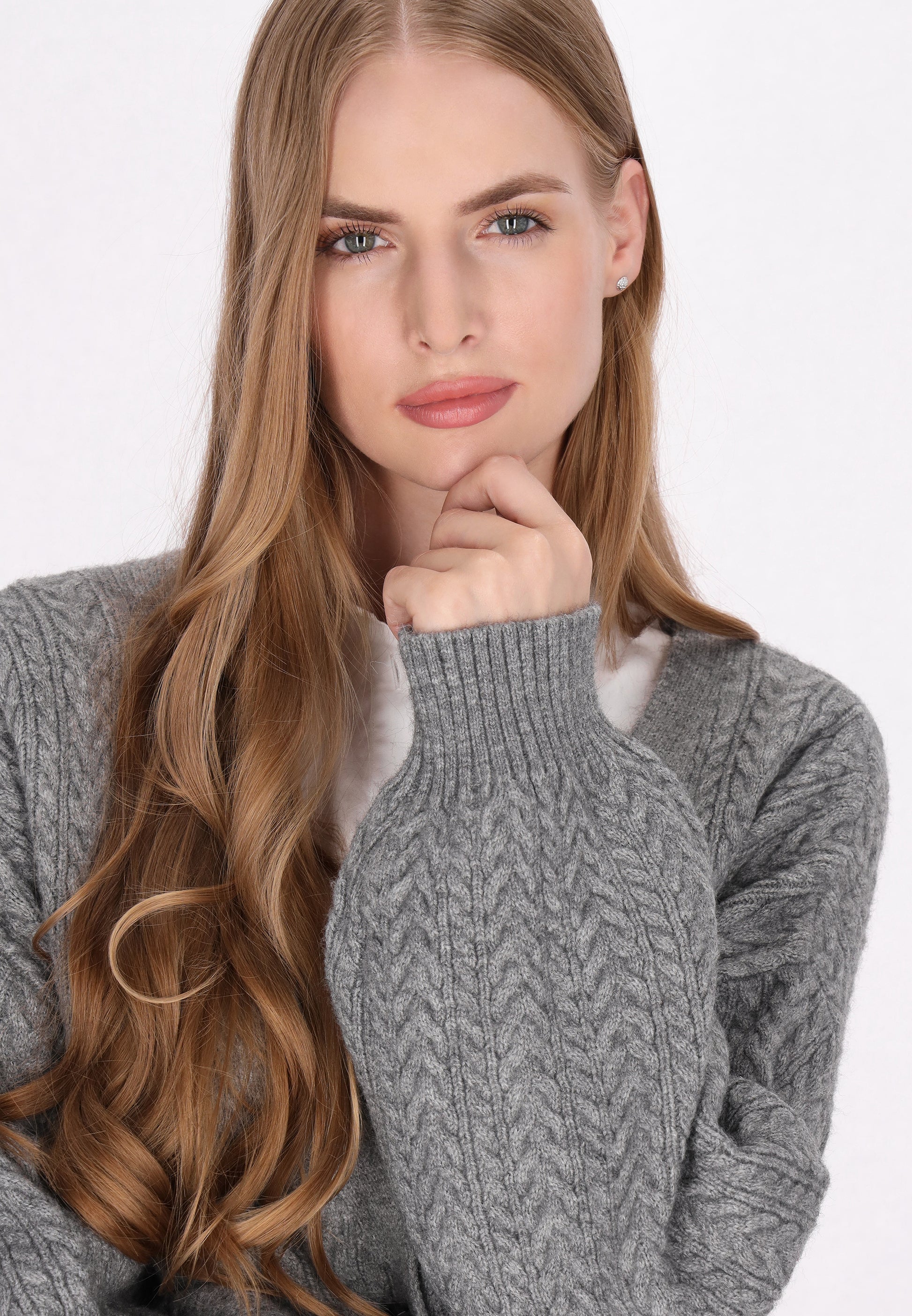 DreiMaster Klassik Damen Strickjacke