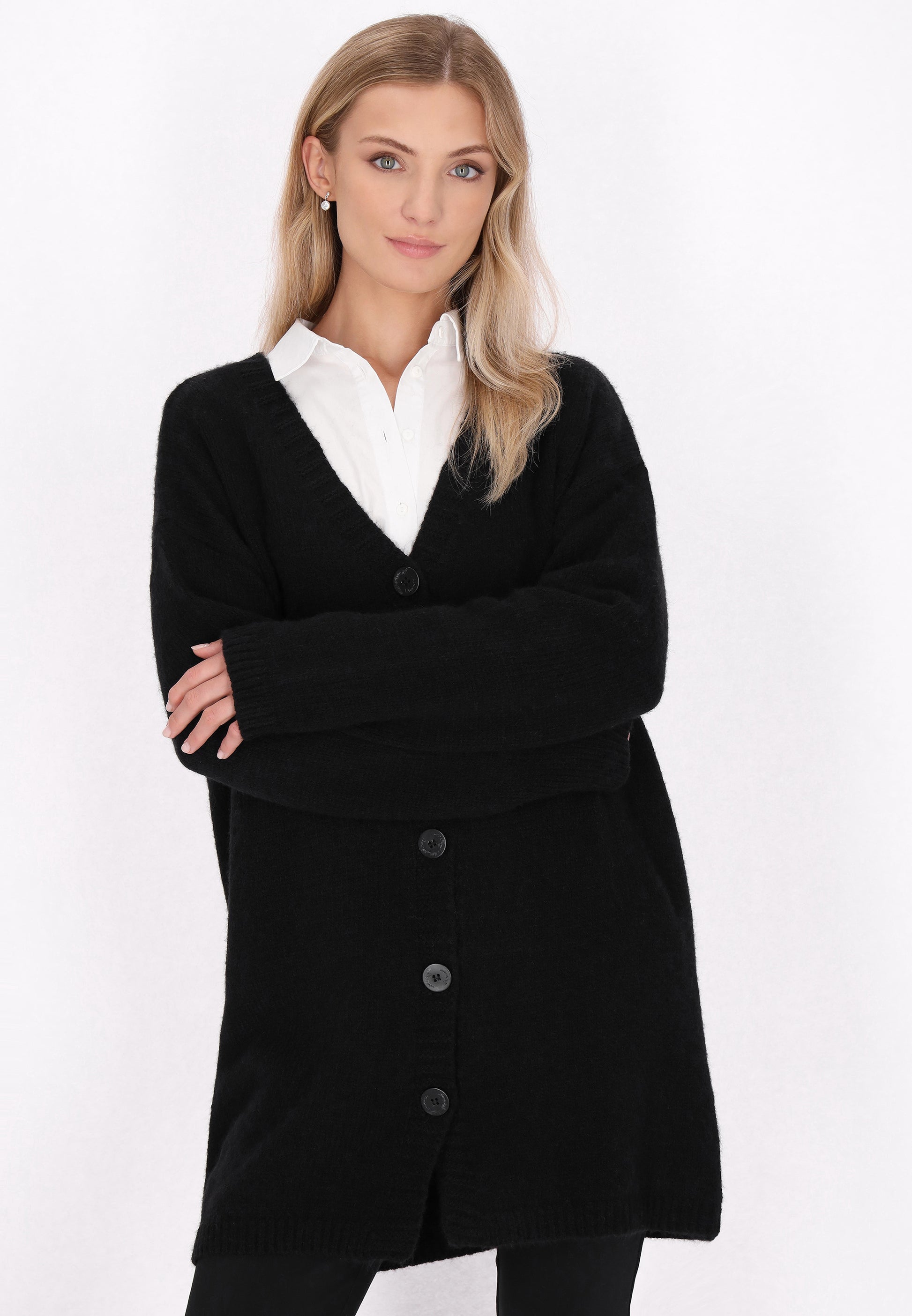 DreiMaster Klassik Damen Strickjacke
