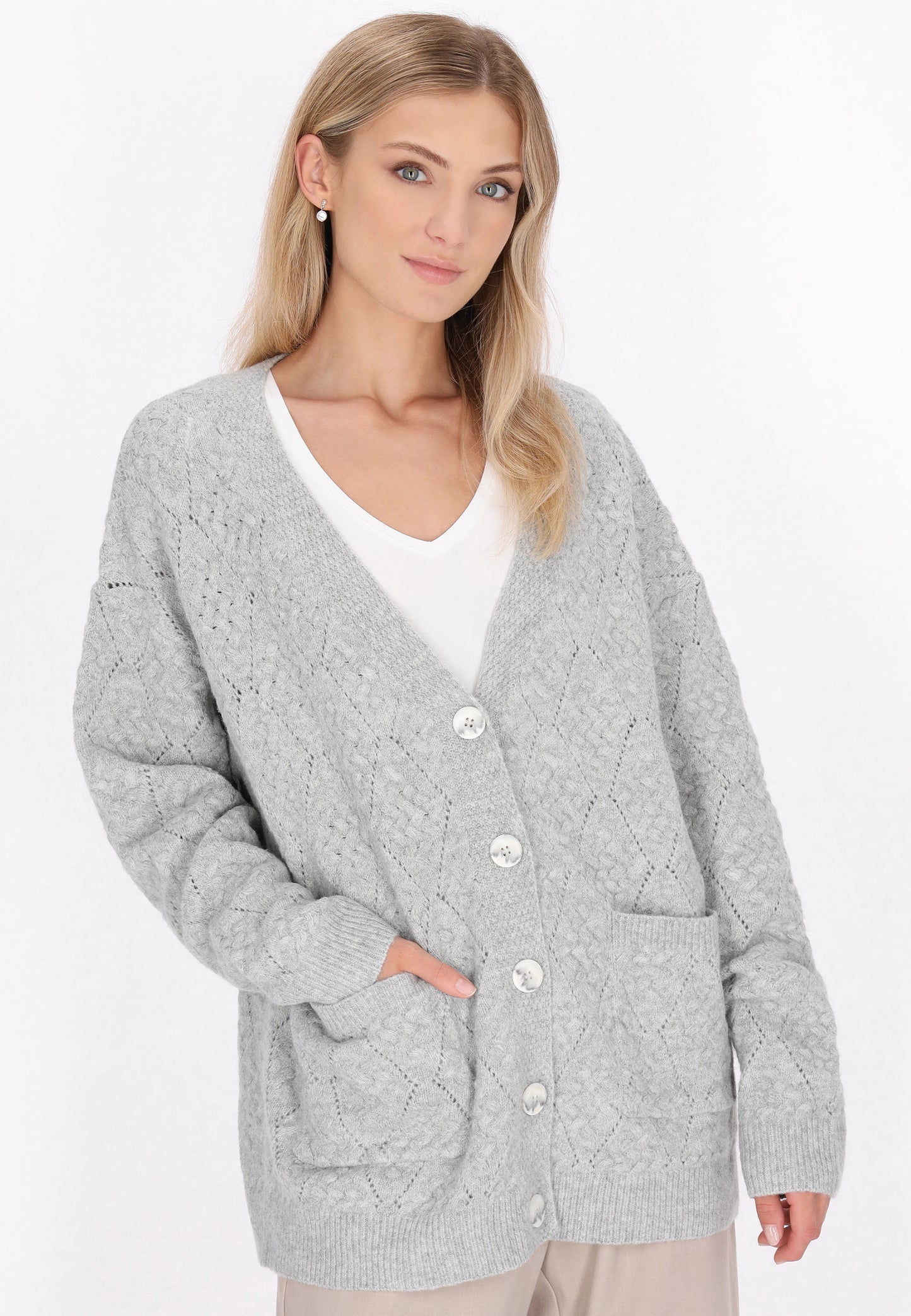 DreiMaster Klassik Damen Strickjacke