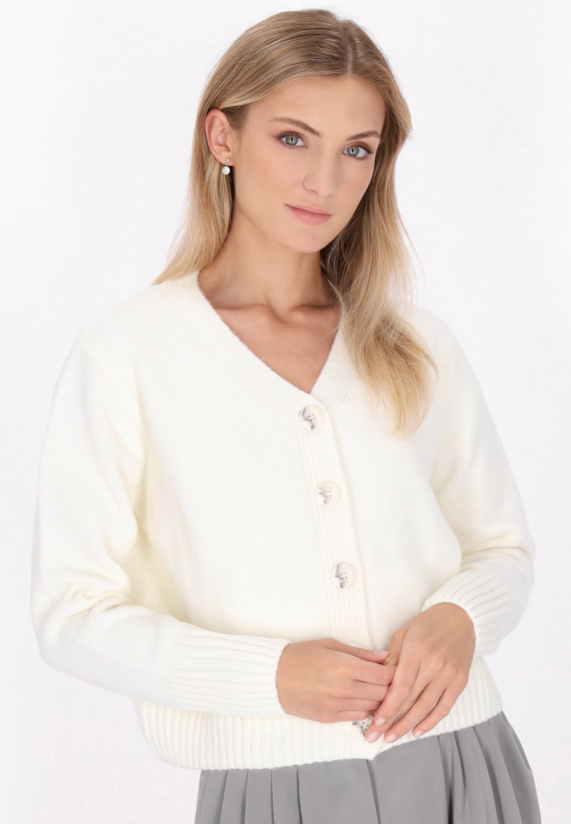DreiMaster Klassik Damen Strickjacke