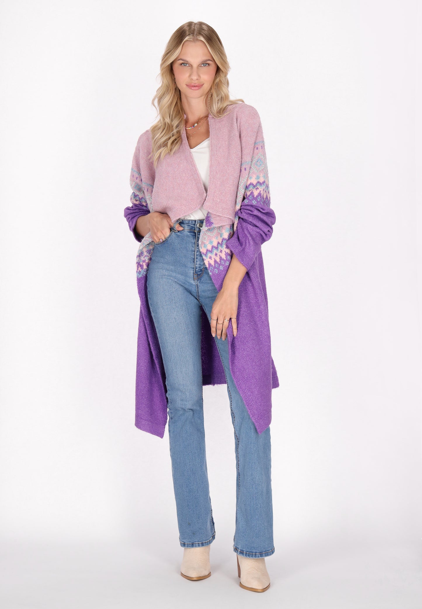 IZIA Damen Strickjacke