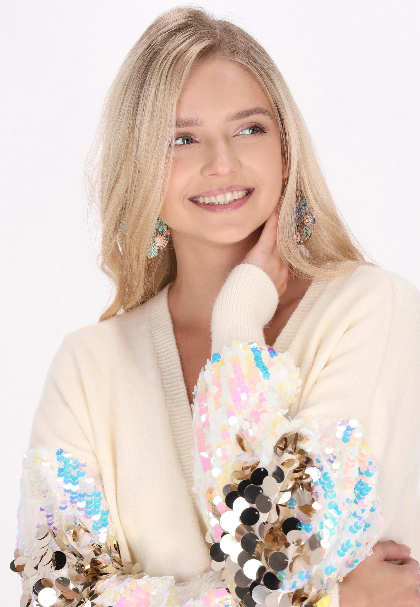 IZIA Damen Strickjacke
