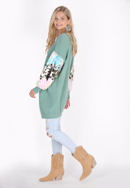 IZIA Damen Strickjacke