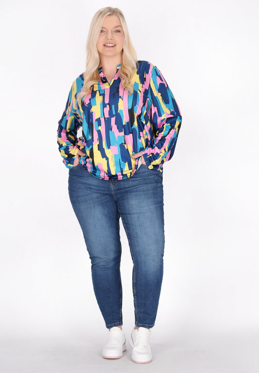 myMo Damen Plus Size Bluse