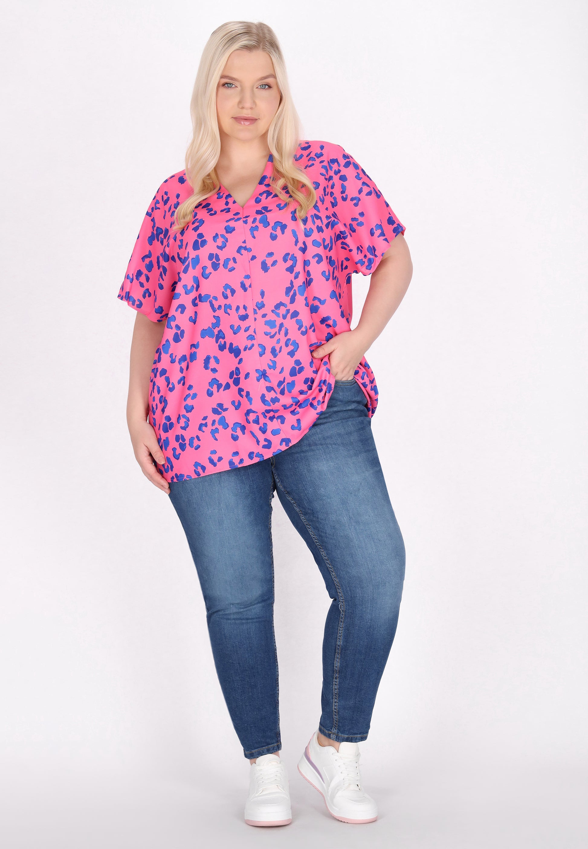 myMo Damen Plus Size Bluse