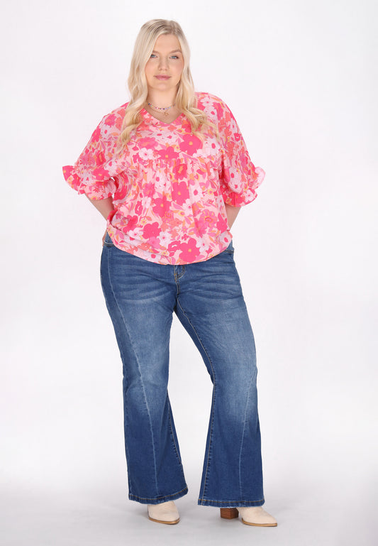 IZIA Damen Plus Size Bluse