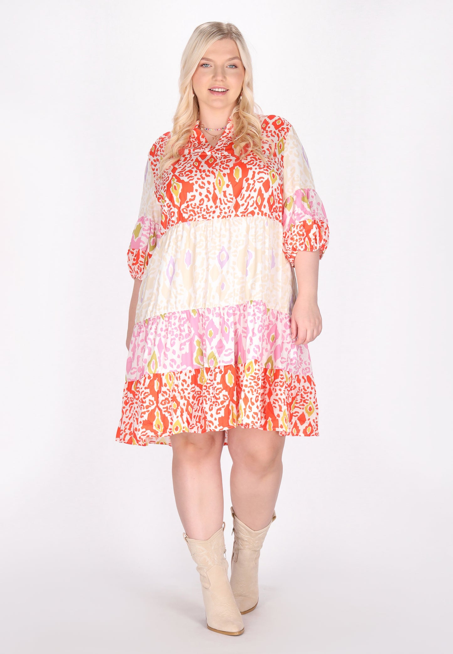 IZIA Damen Plus Size Kleid