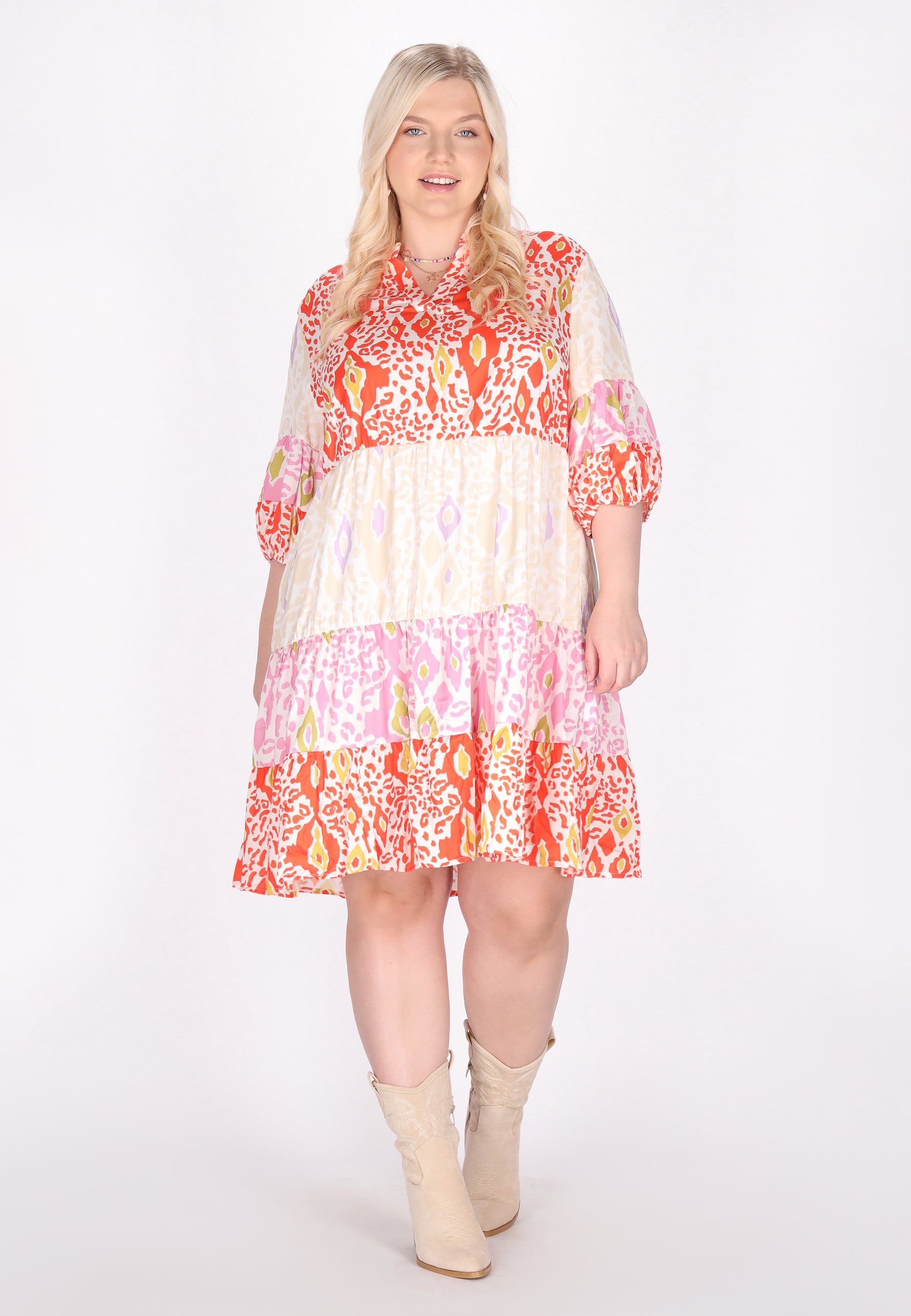 IZIA Damen Plus Size Kleid