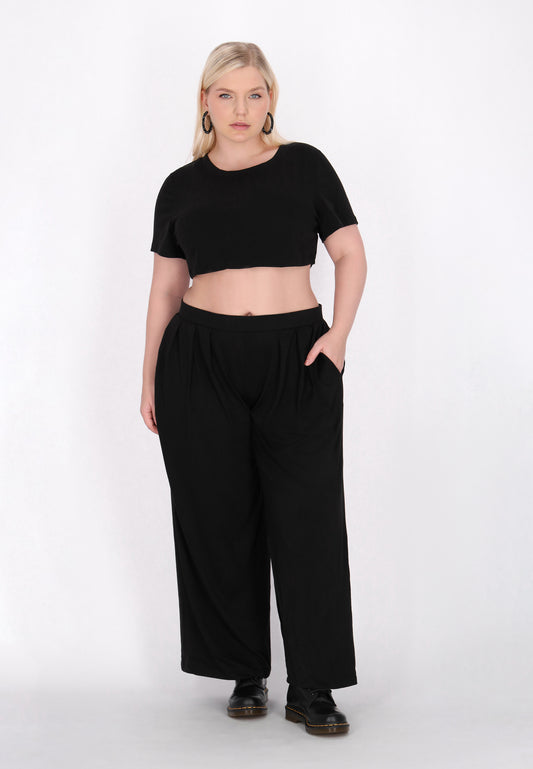 myMo ROCKS Women's Plus Size Crop Top