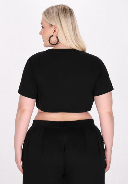 myMo ROCKS Women's Plus Size Crop Top