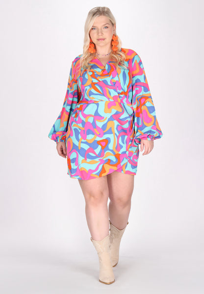 IZIA Damen Plus Size Kleid