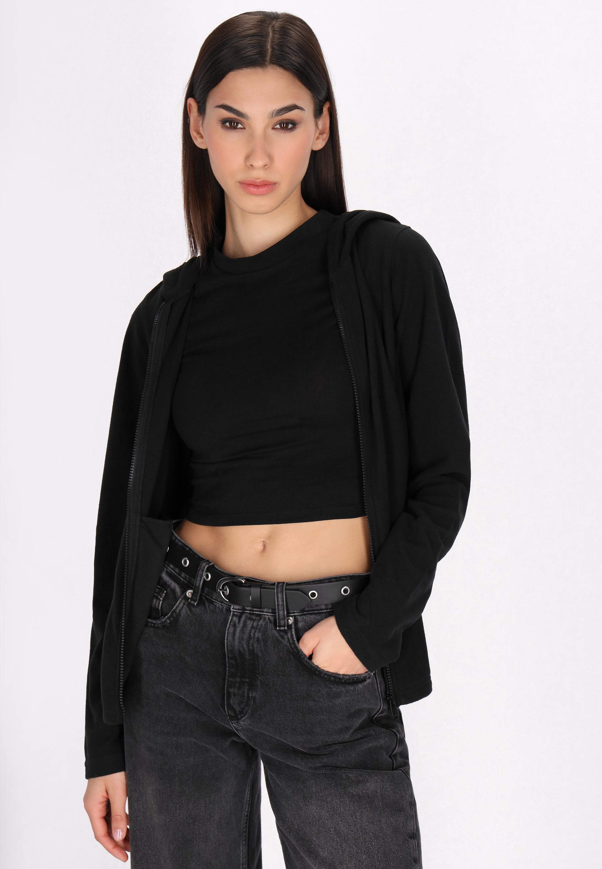 myMo ROCKS Damen-Fleecejacke