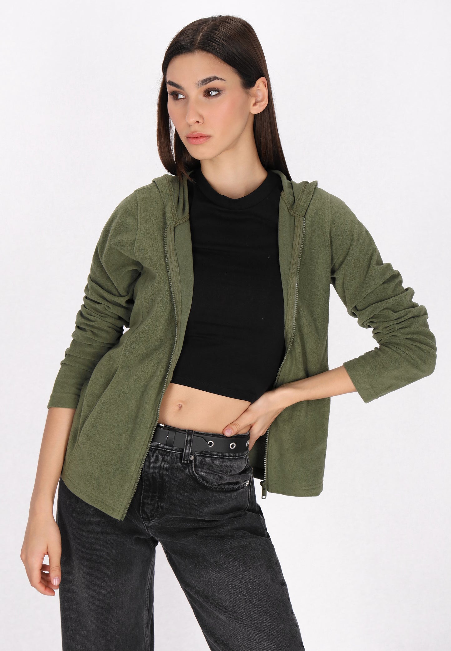 myMo ROCKS Damen-Fleecejacke