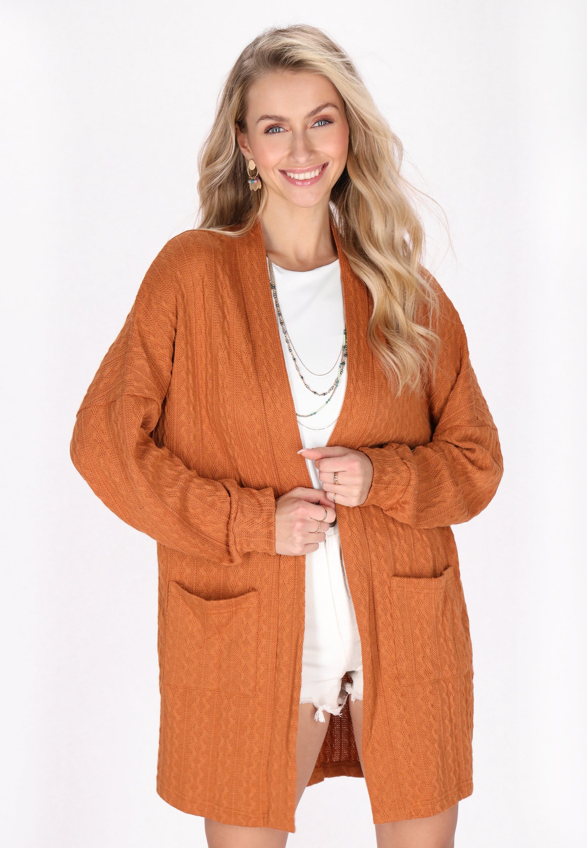 IZIA Damen Strickjacke