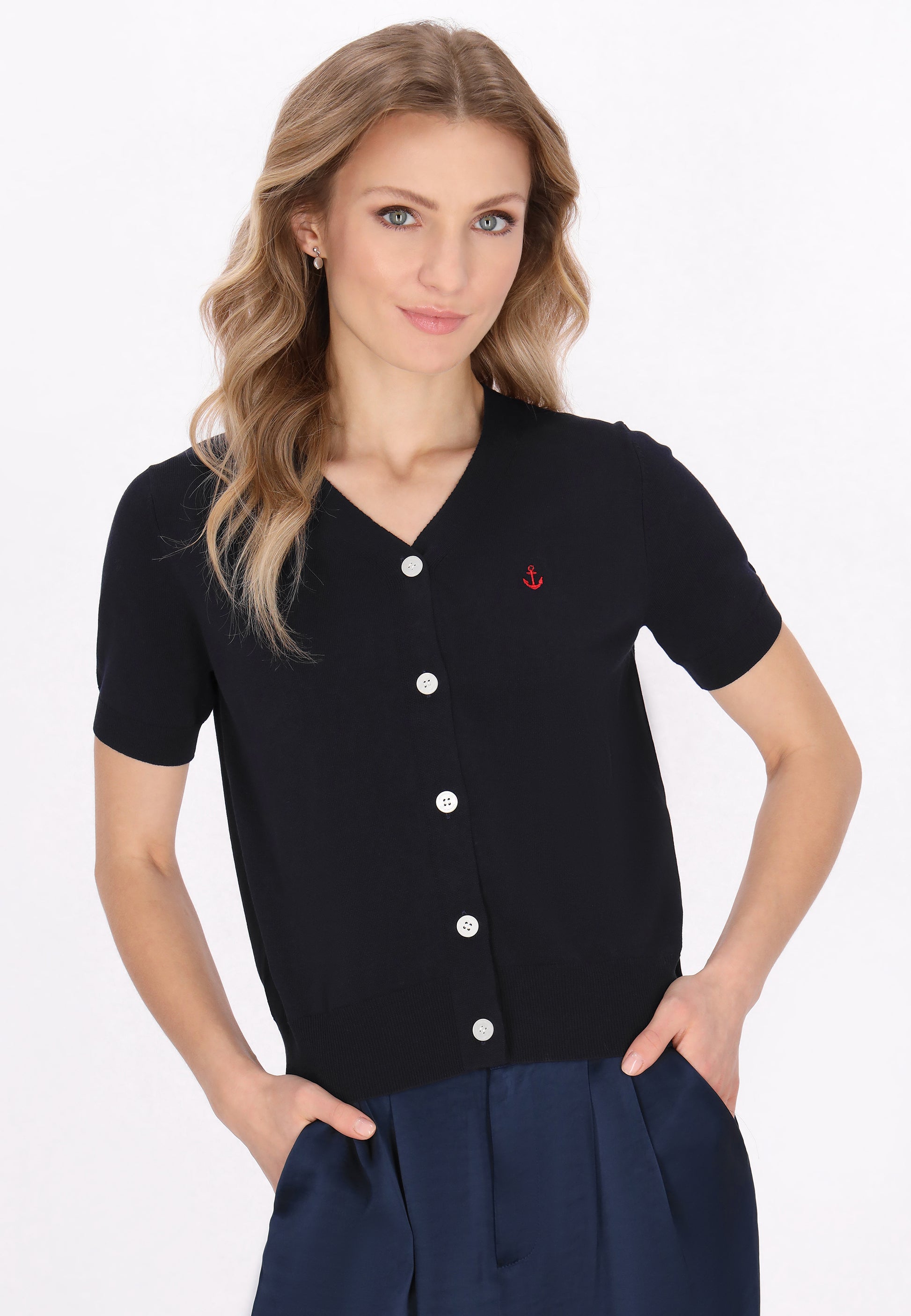 DreiMaster Klassik Damen Strickjacke