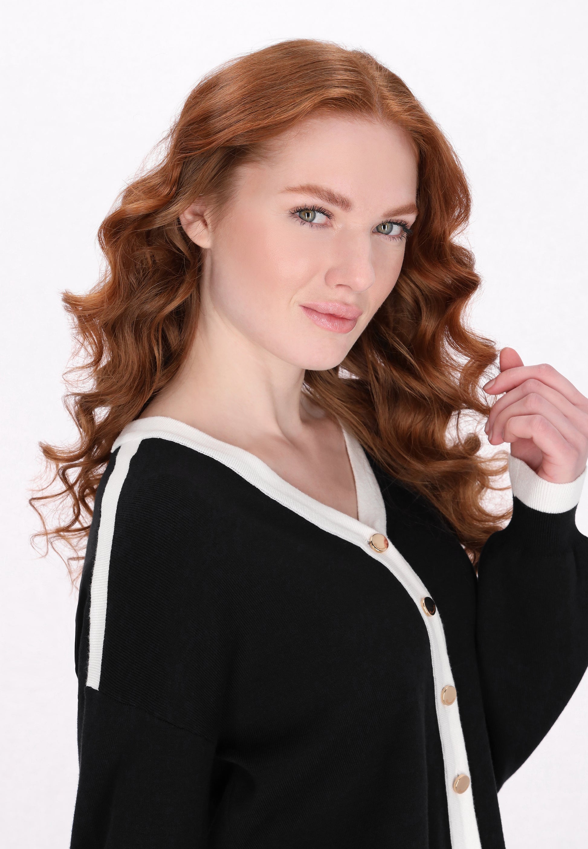 DreiMaster Klassik Damen Strickjacke