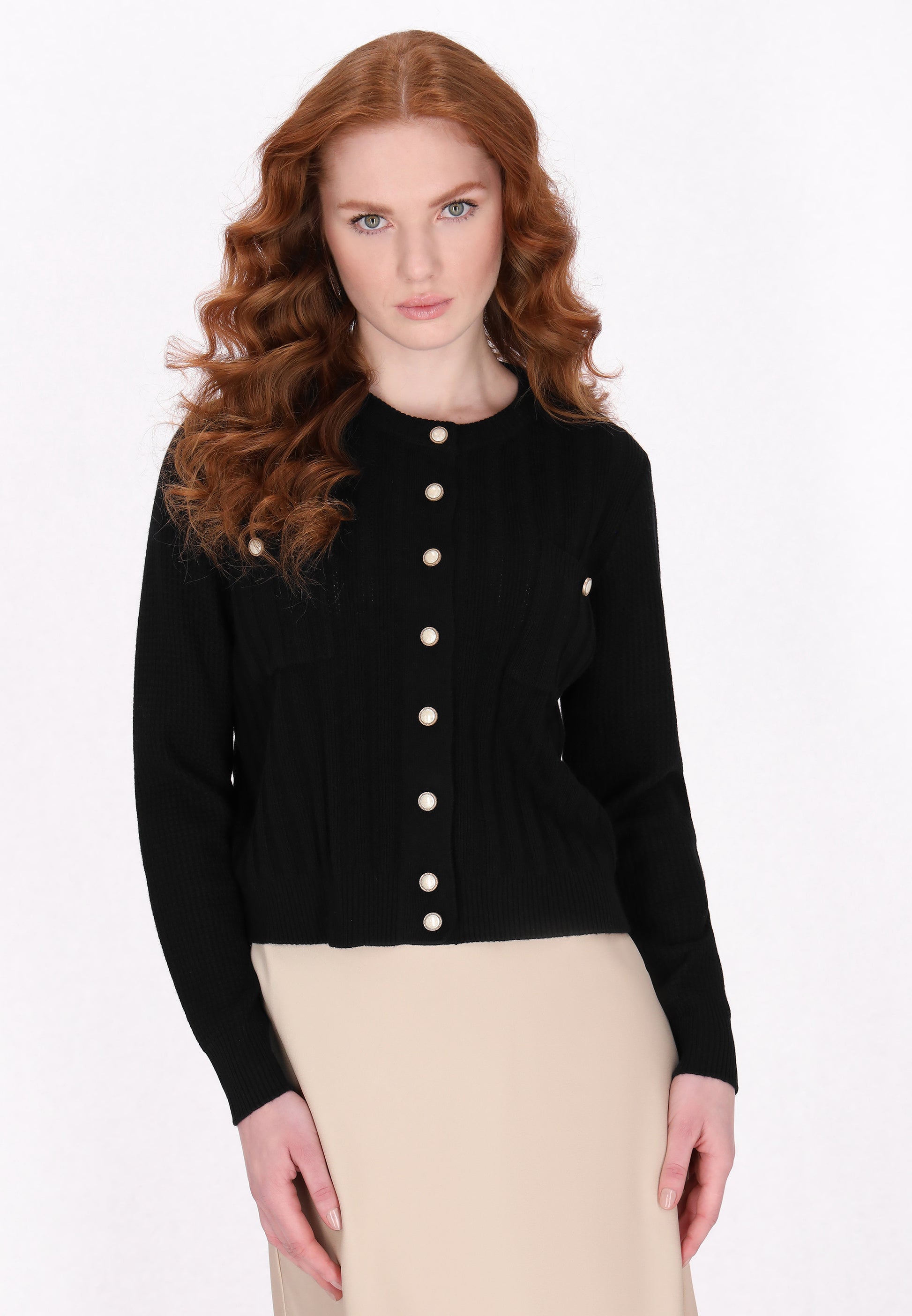 DreiMaster Klassik Damen Strickjacke
