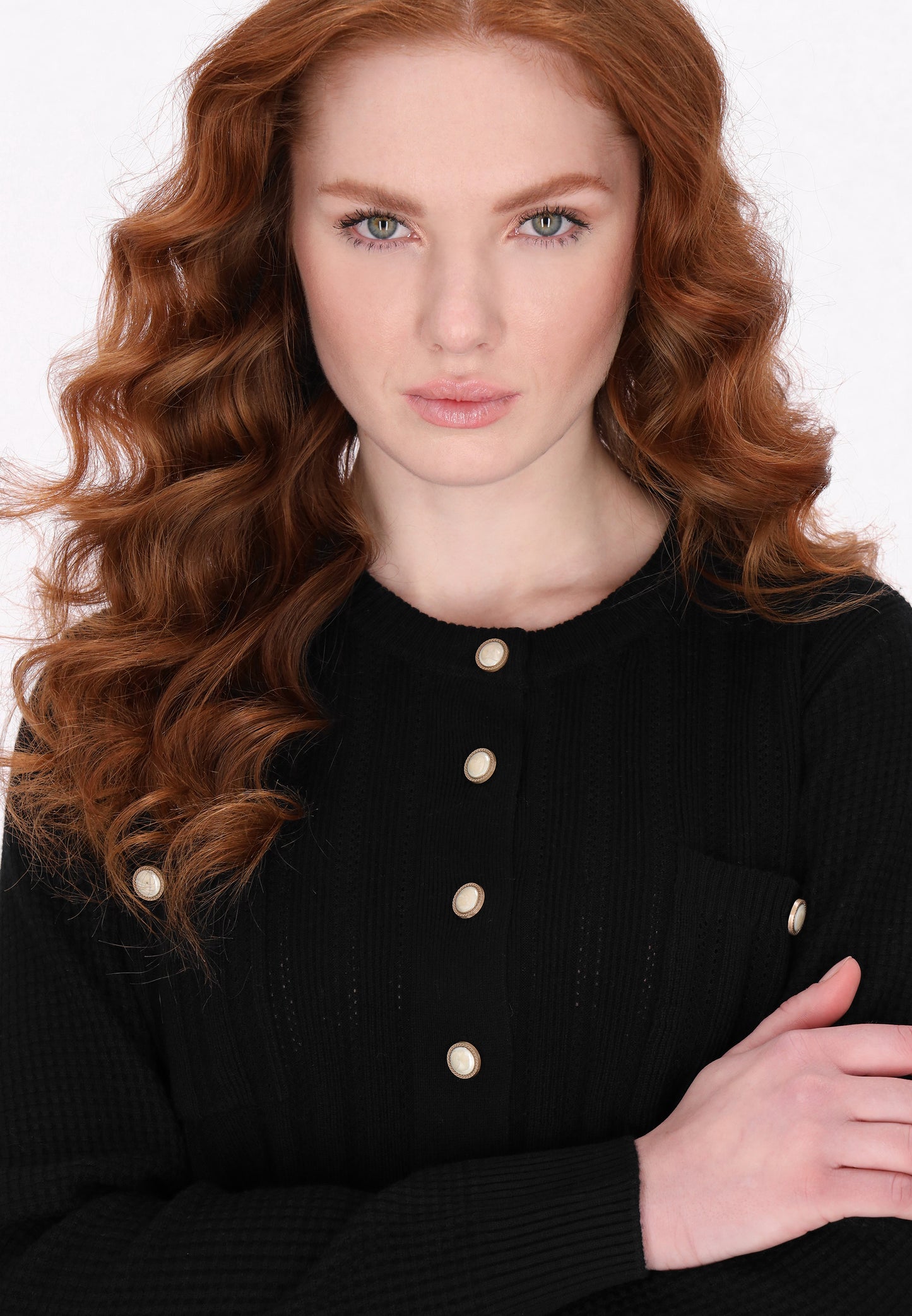 DreiMaster Klassik Damen Strickjacke