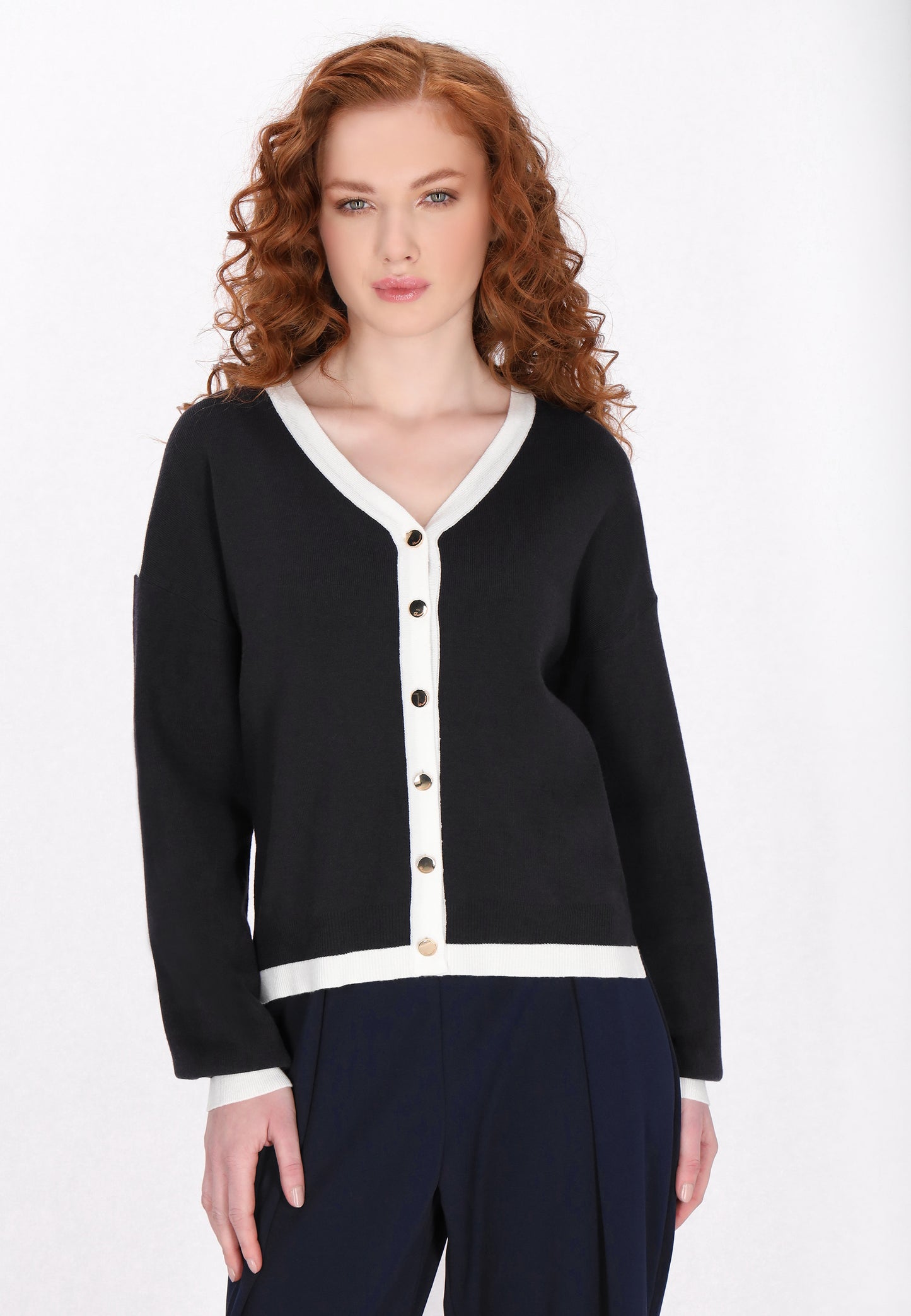 DreiMaster Klassik Damen Strickjacke