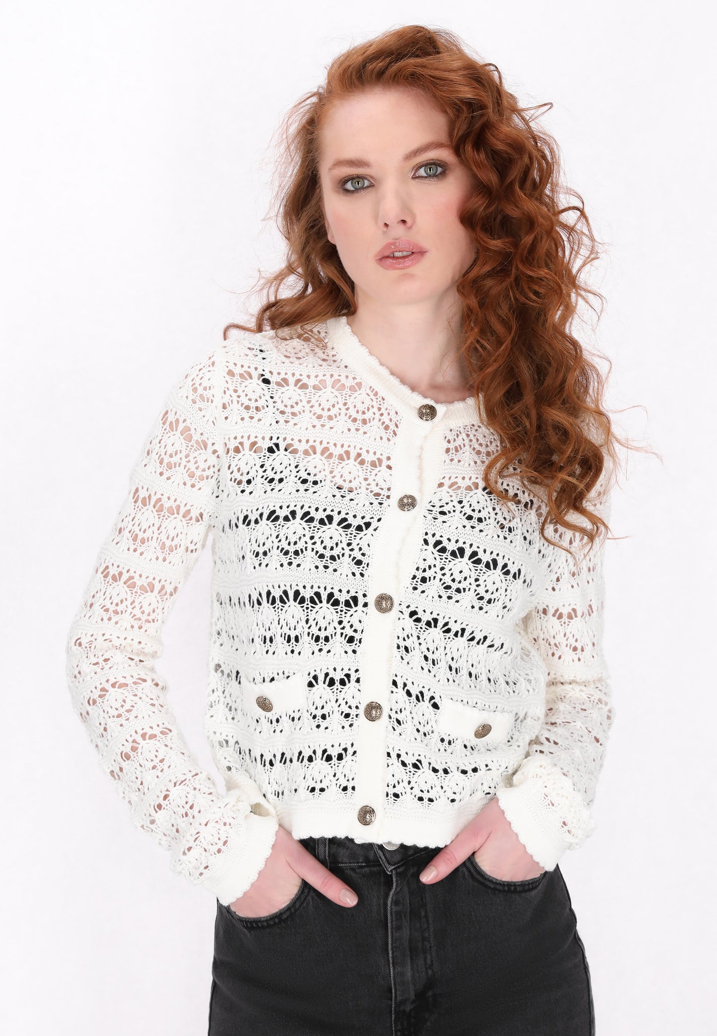 DreiMaster Vintage Damen Strickjacke