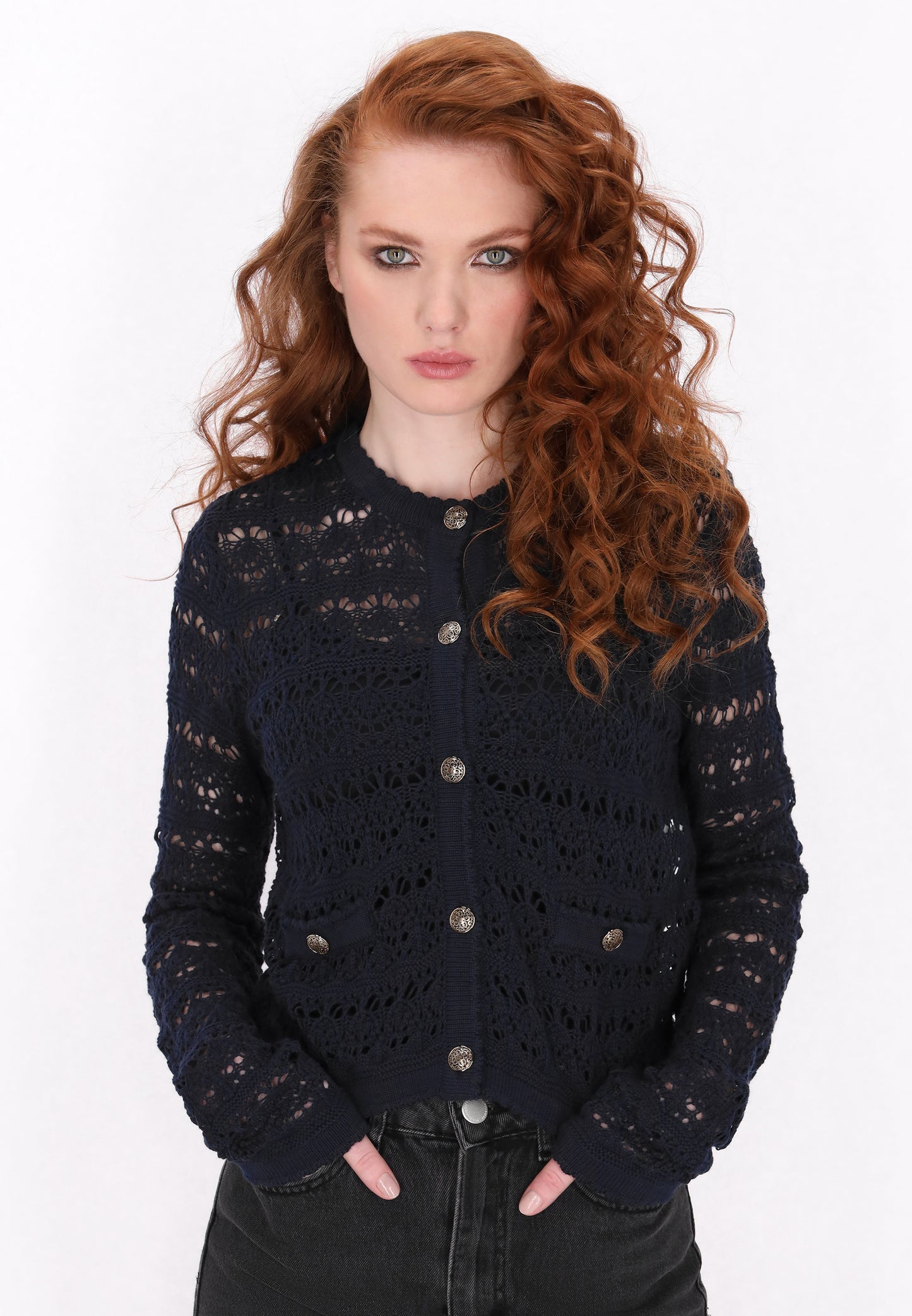 DreiMaster Vintage Damen Strickjacke