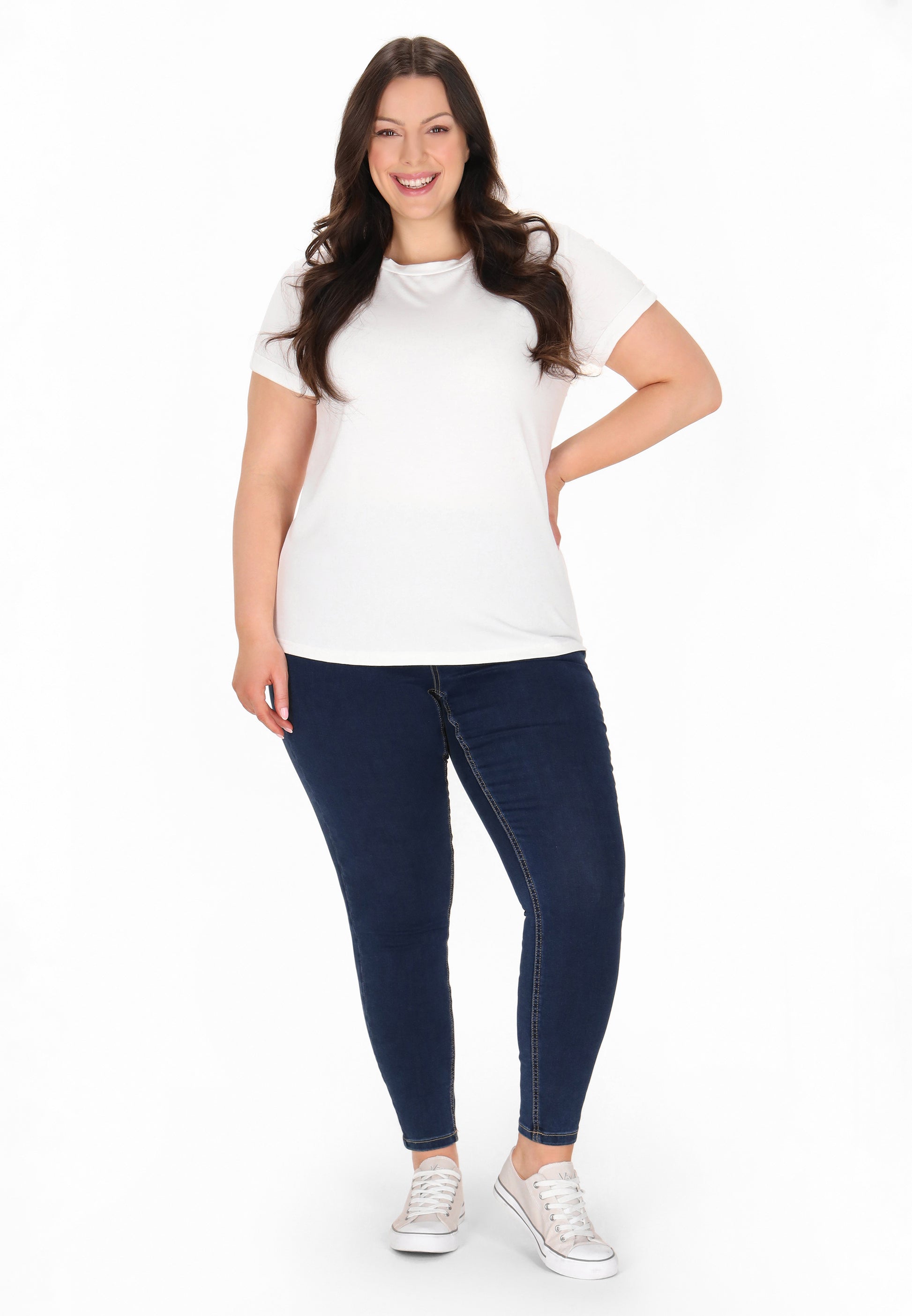 usha BLUE LABEL Damen T-Shirt in �bergr��e