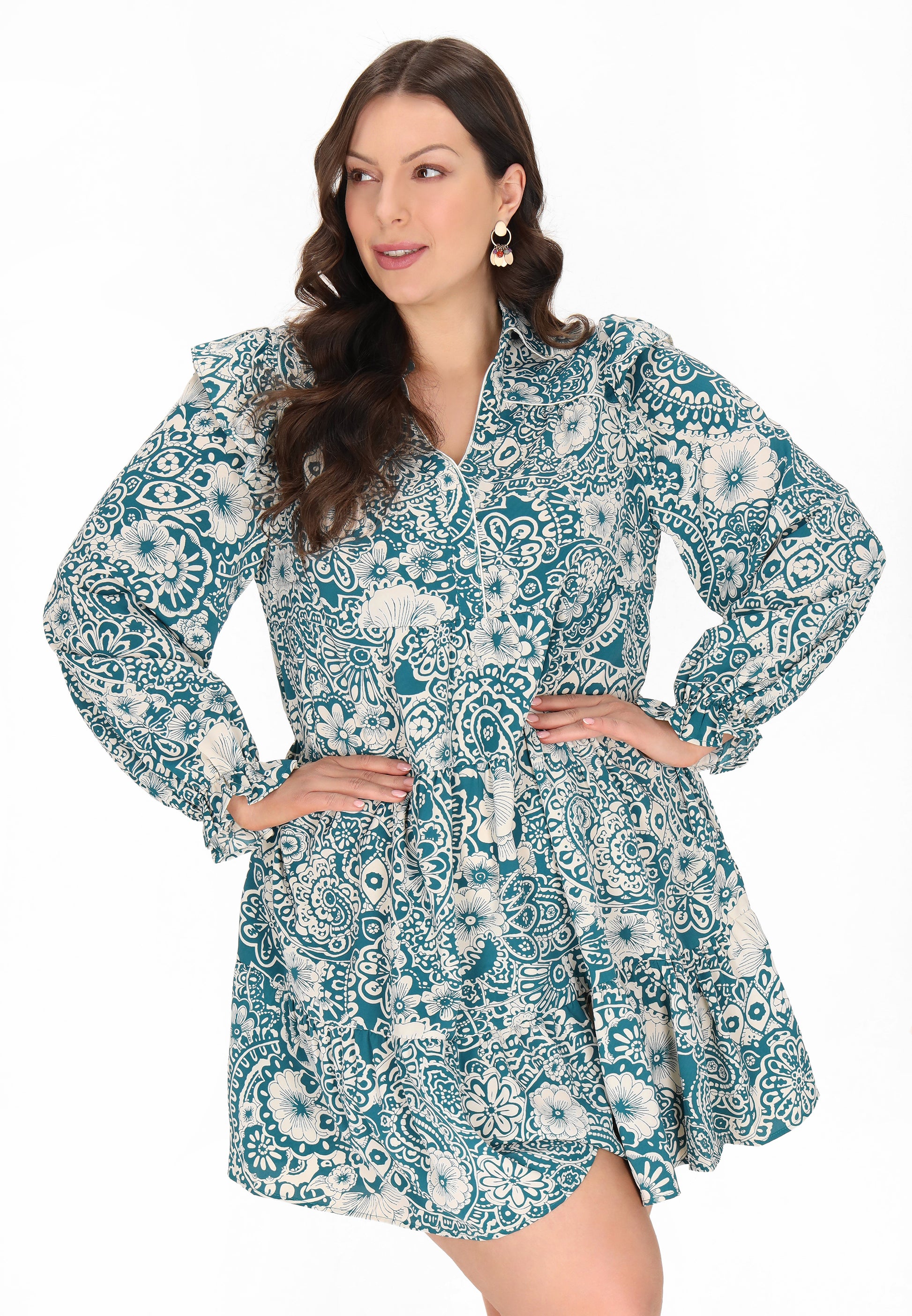 usha Women's Plus Size Dress