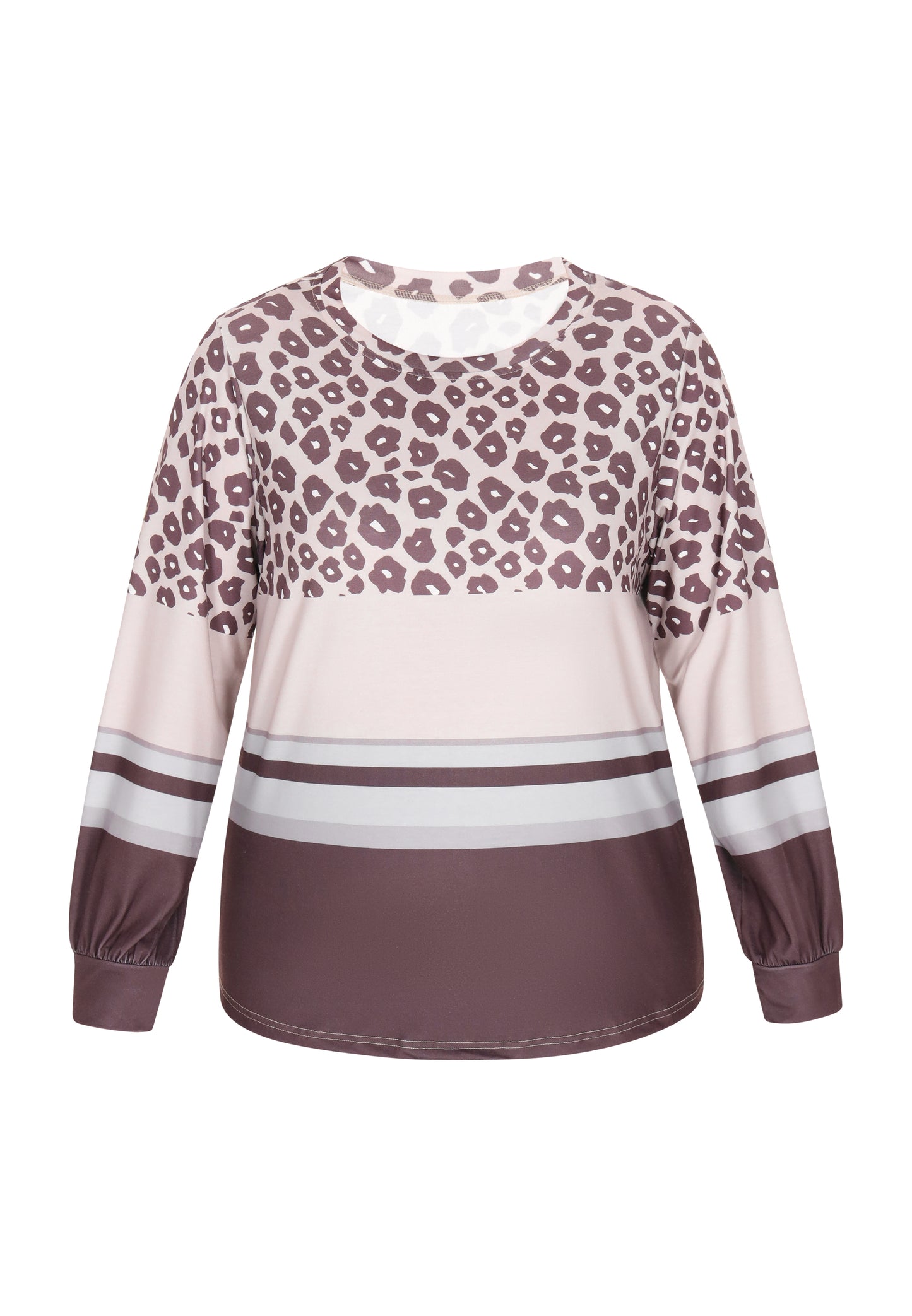 usha PLUS SIZE Damen-Langarmshirt in Übergröße