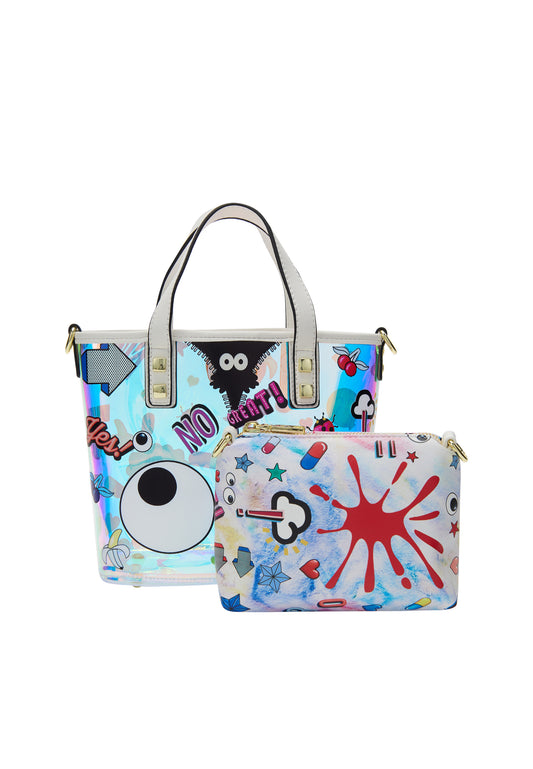 myMo pop EYETHEME Women's 2 In-1 Tote Bag Set