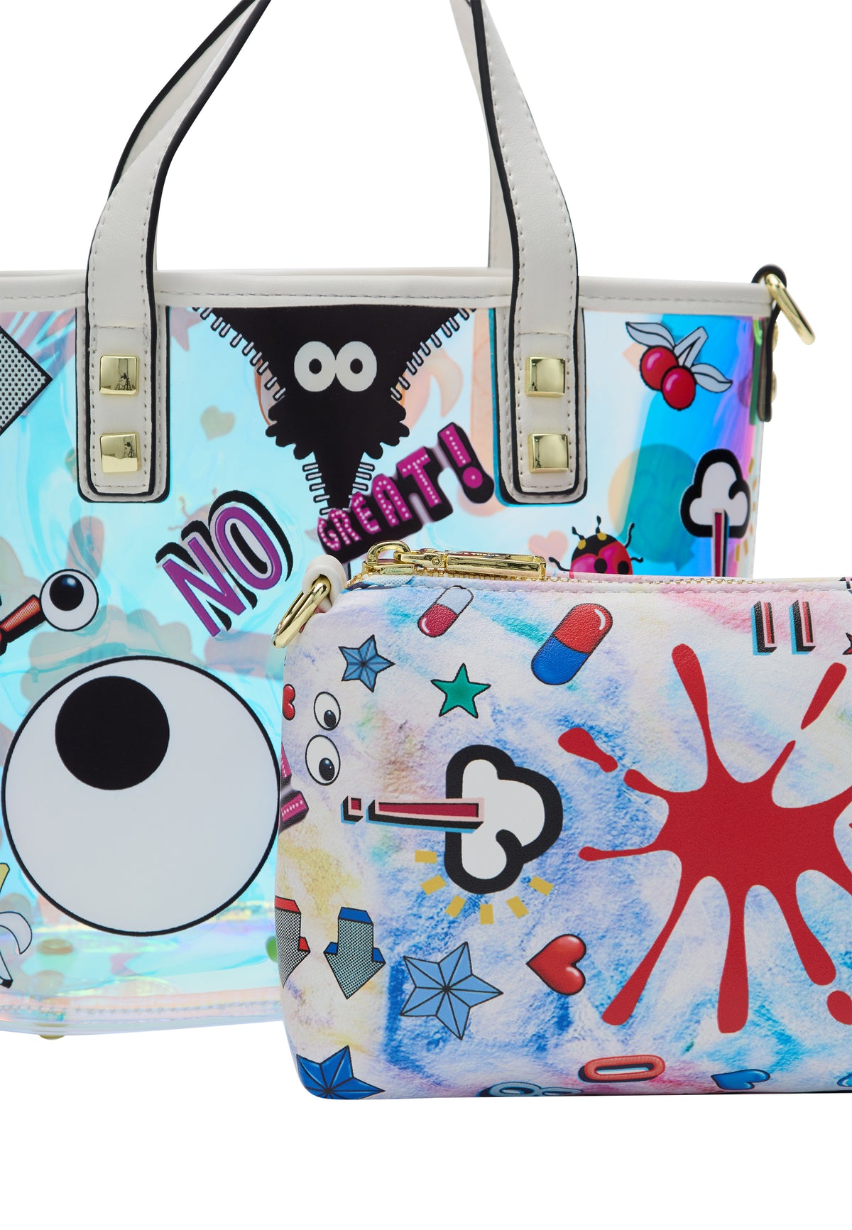 myMo pop EYETHEME Women's 2 In-1 Tote Bag Set