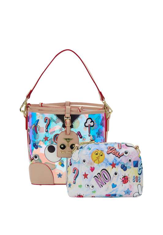 myMo pop EYETHEME Women's 2 In 1 Tote Bag Set