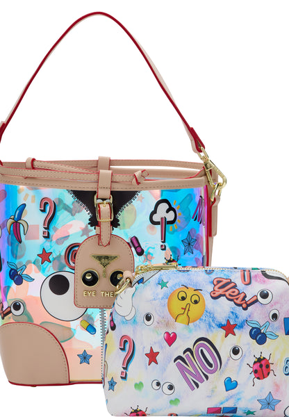 myMo pop EYETHEME Women's 2 In 1 Tote Bag Set