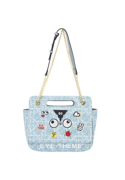 myMo pop EYETHEME Damen-Umhängetasche