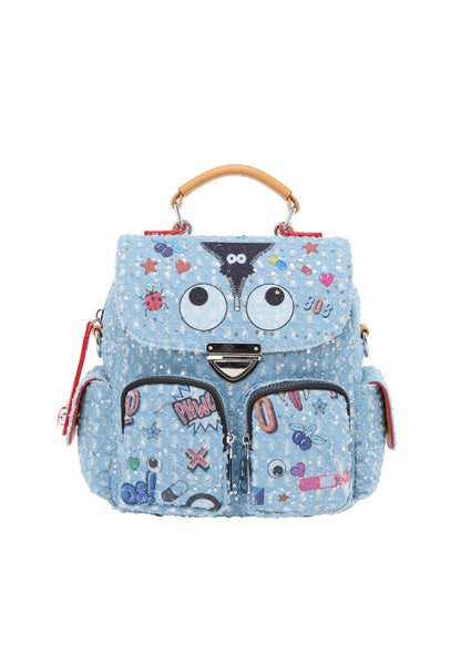 myMo pop EYETHEME Damen-Klapptasche Klapptasche