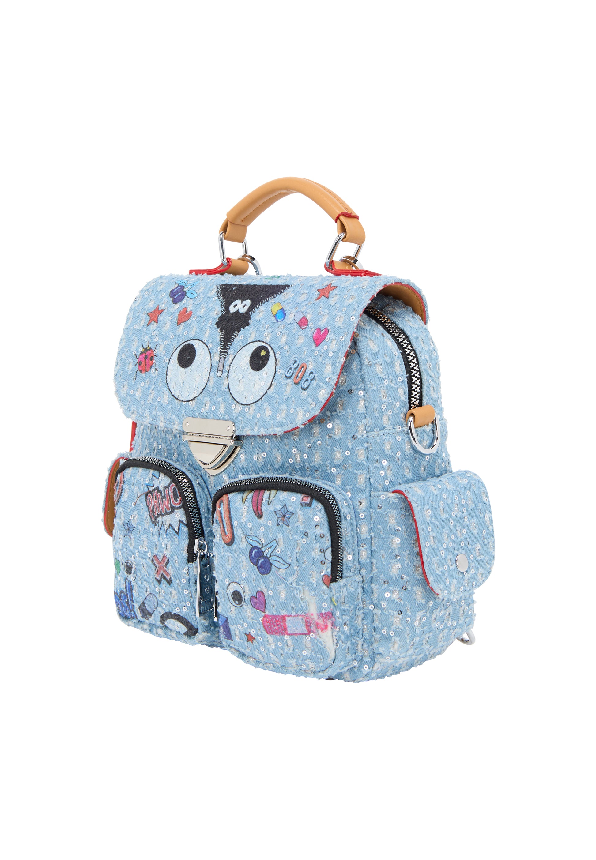 myMo pop EYETHEME Damen-Klapptasche Klapptasche