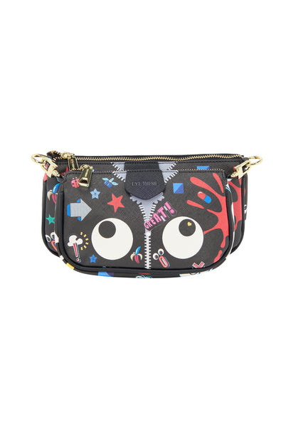 myMo pop EYETHEME Damen-Umhängetasche