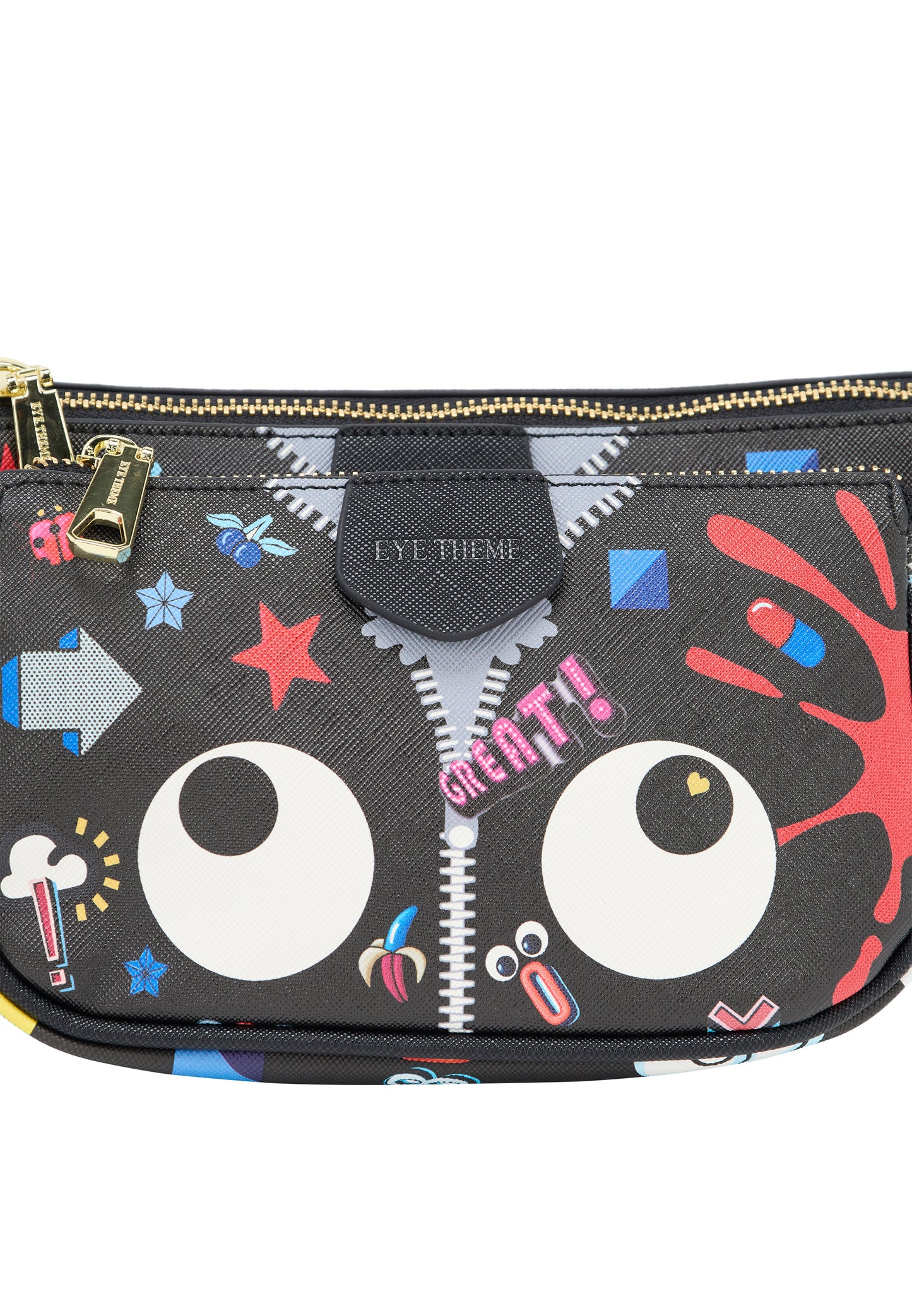 myMo pop EYETHEME Damen-Umhängetasche
