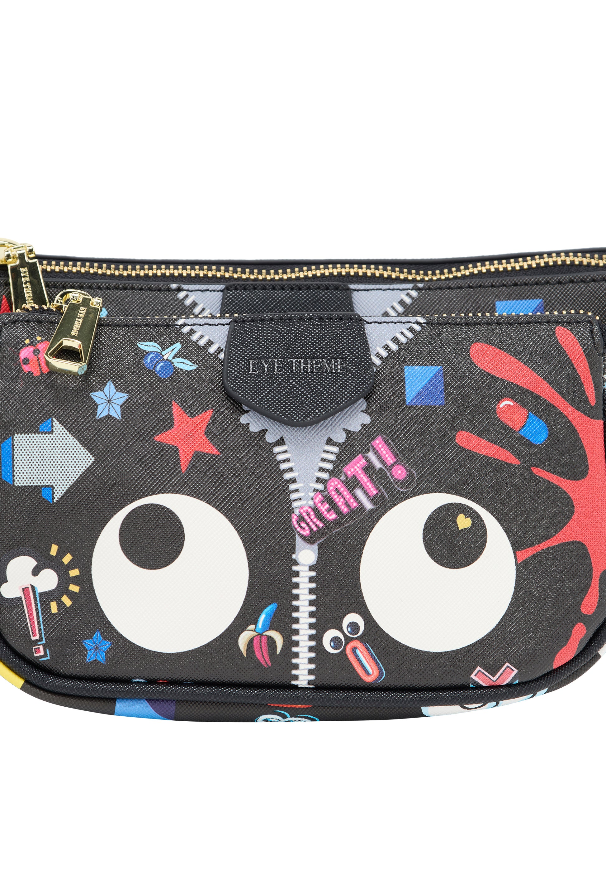 myMo pop EYETHEME Damen-Umhängetasche