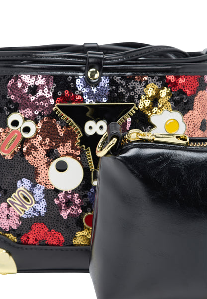 myMo pop EYETHEME Damen-Beuteltasche