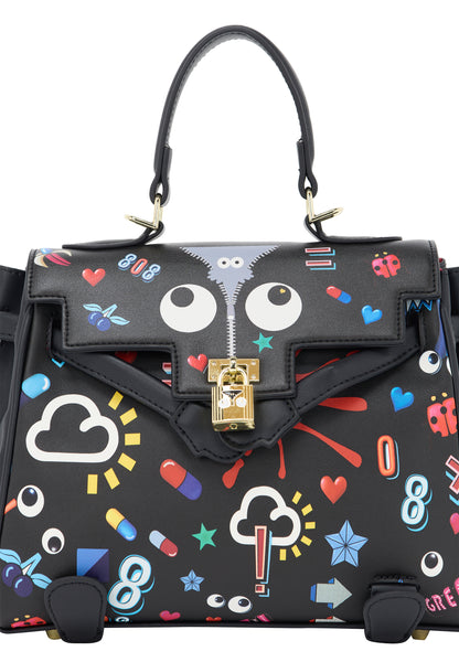 myMo pop EYETHEME Women's Flap Bag