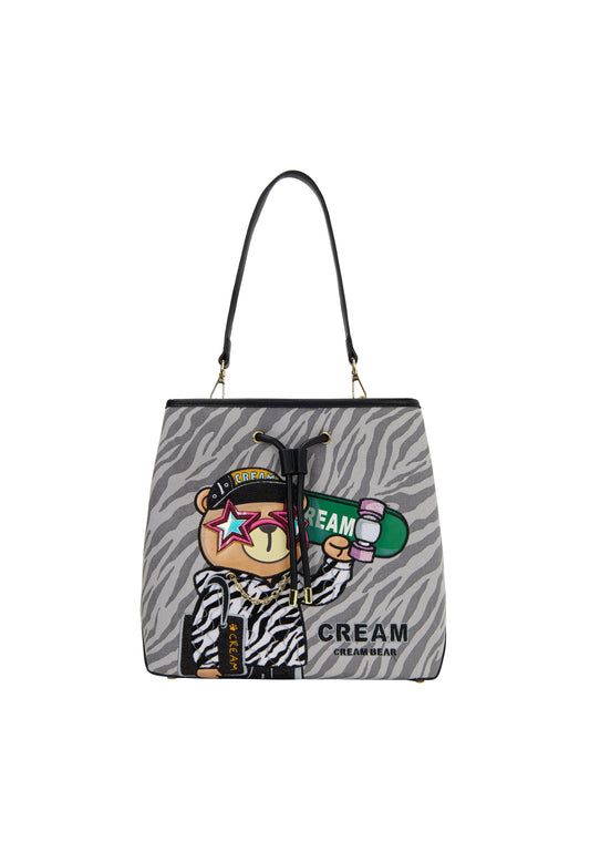 myMo pop Cream Bear Shoulder Bag