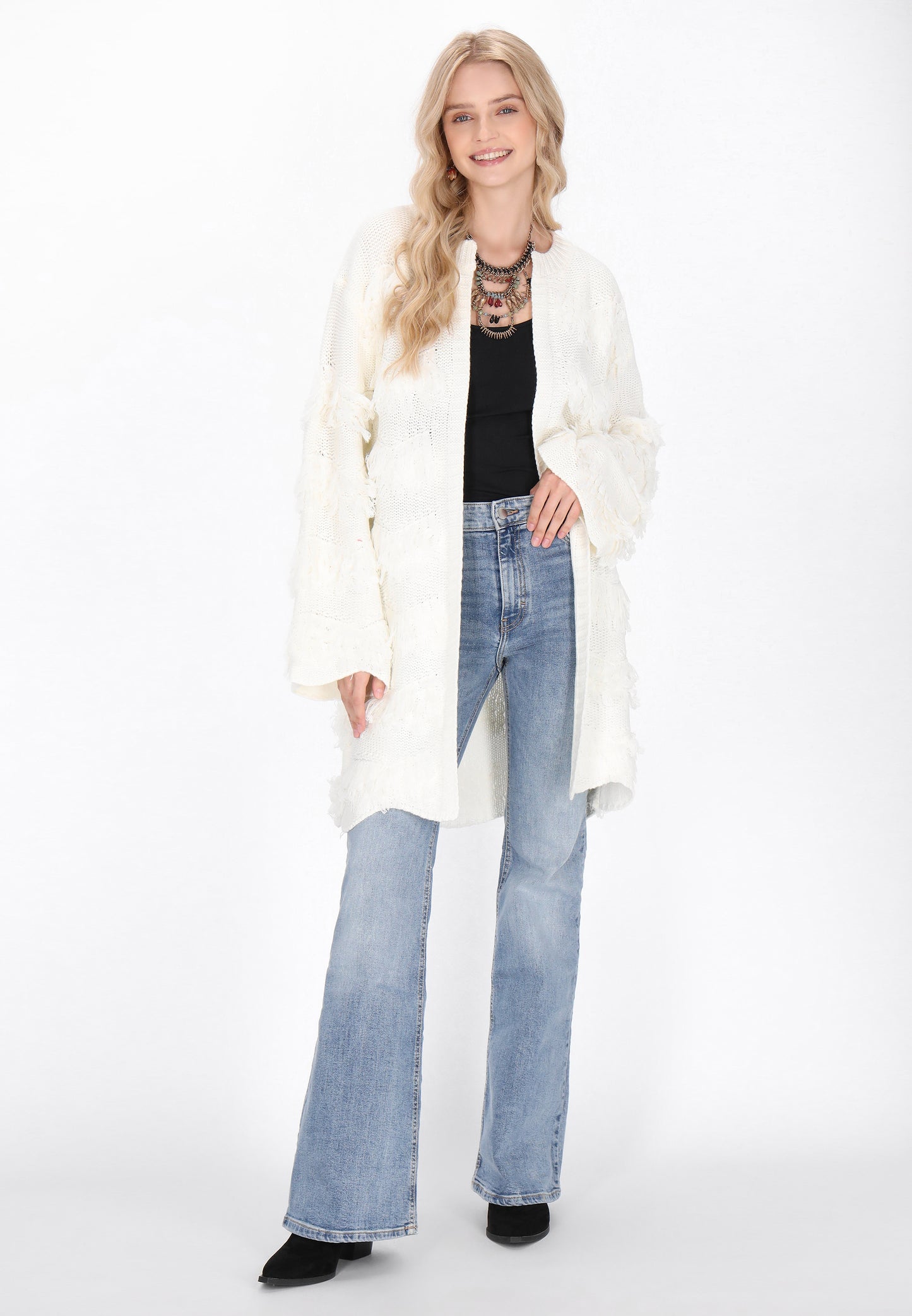 IZIA Damen Strickjacke