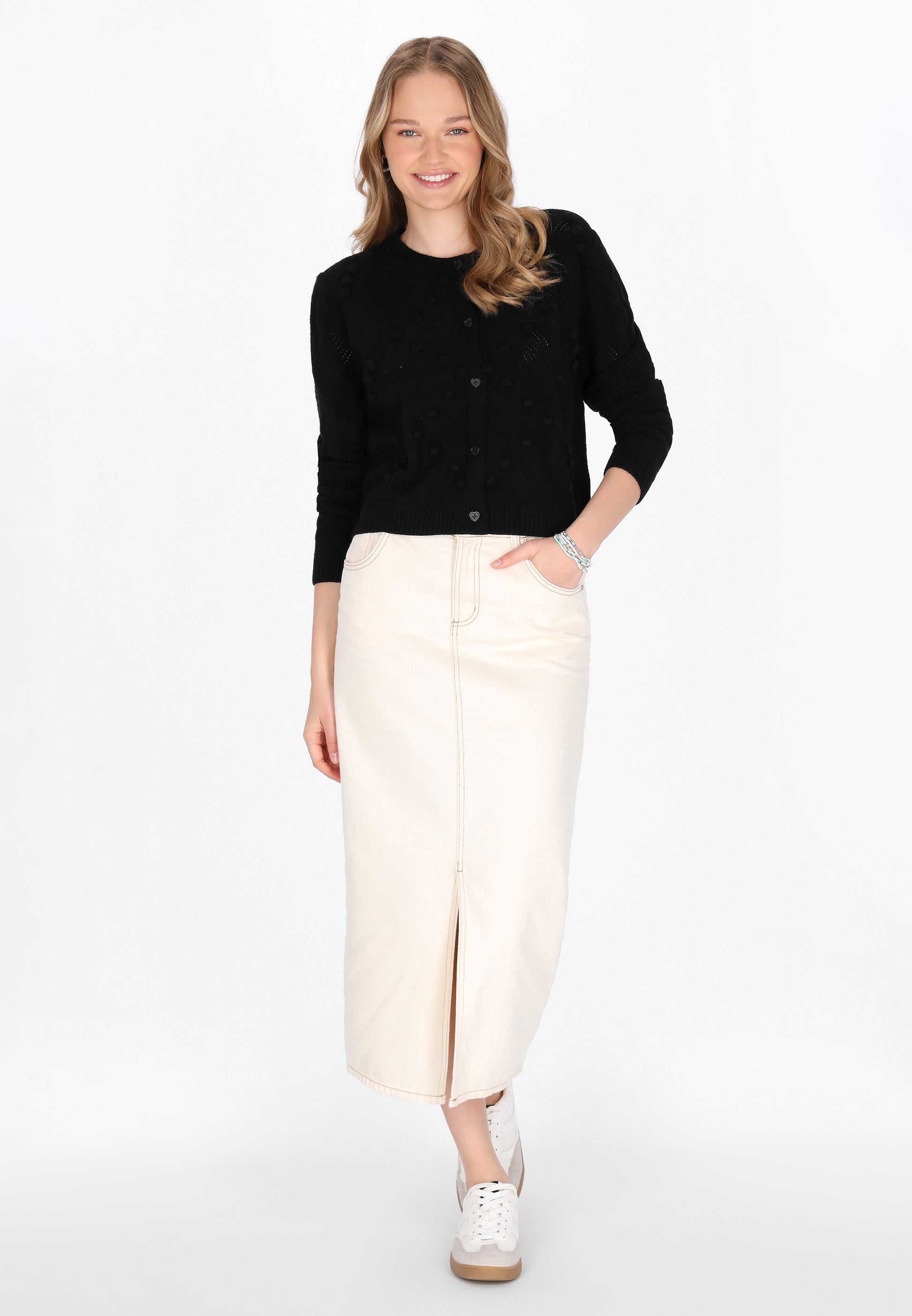Mymo Damen Strickjacke