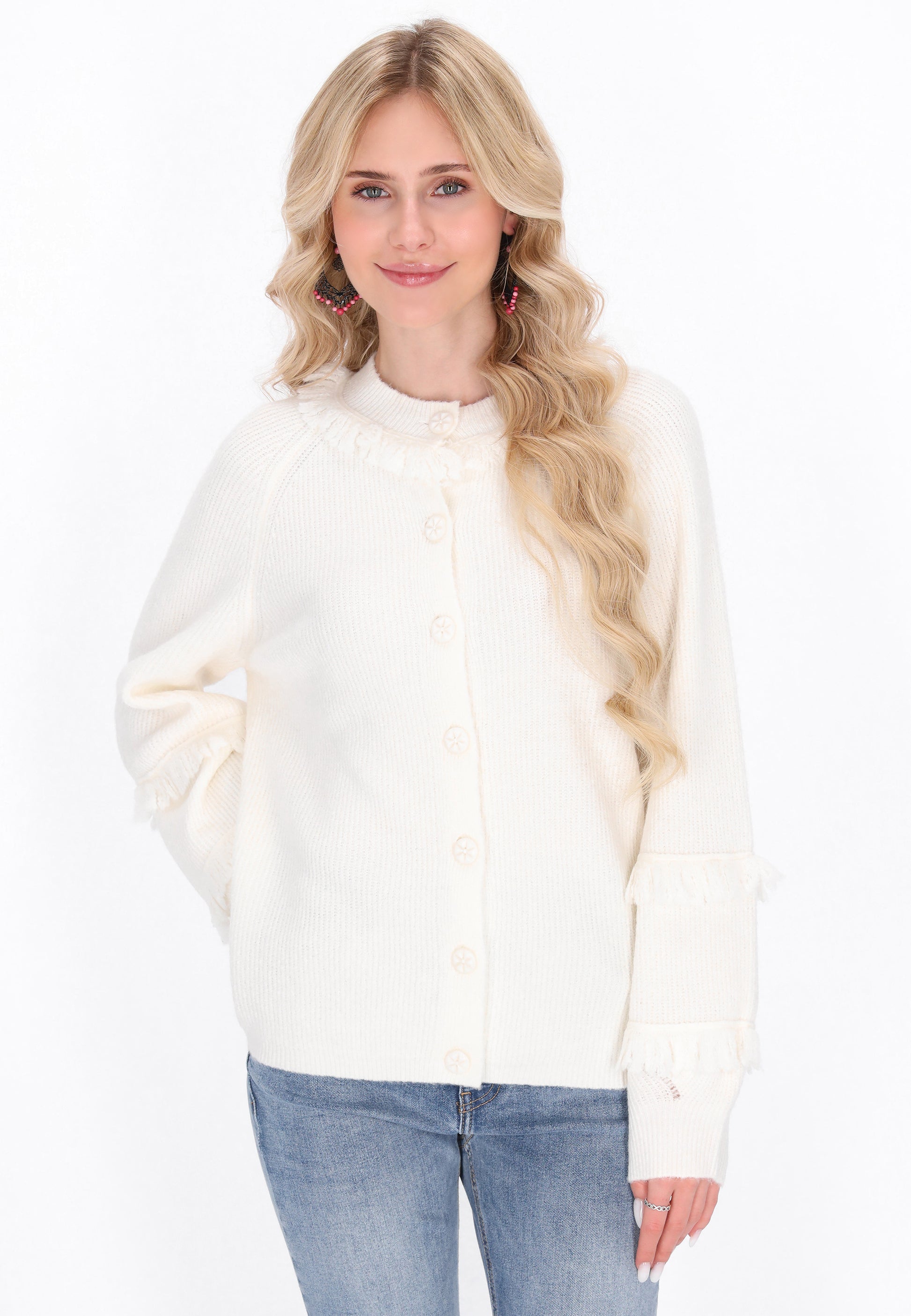 IZIA Damen Strickjacke