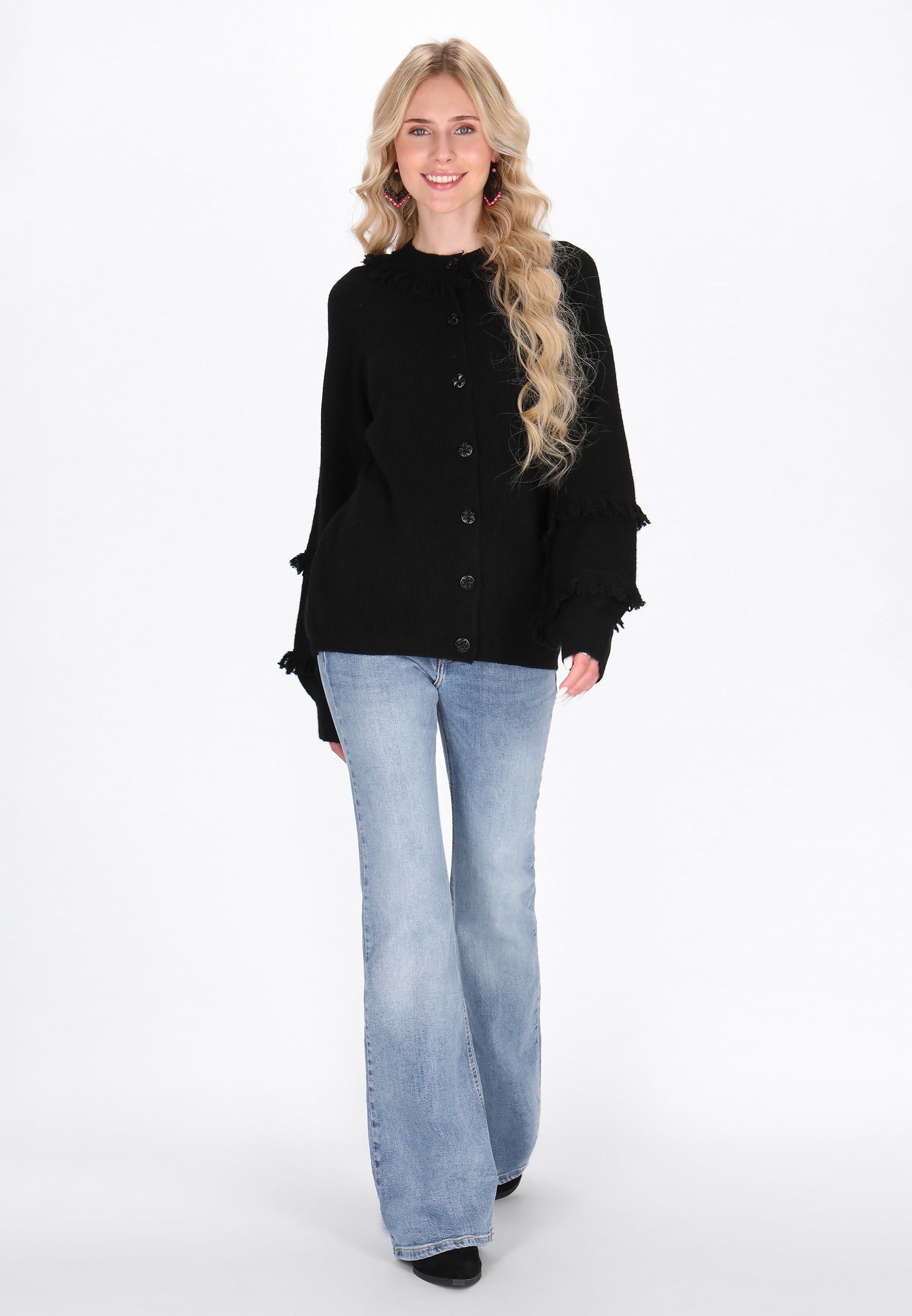 IZIA Damen Strickjacke