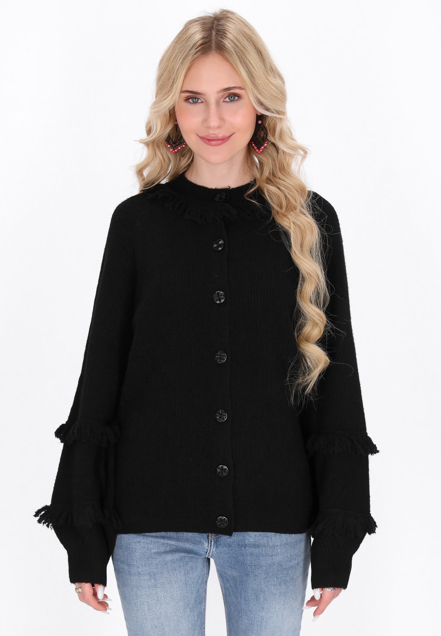 IZIA Damen Strickjacke