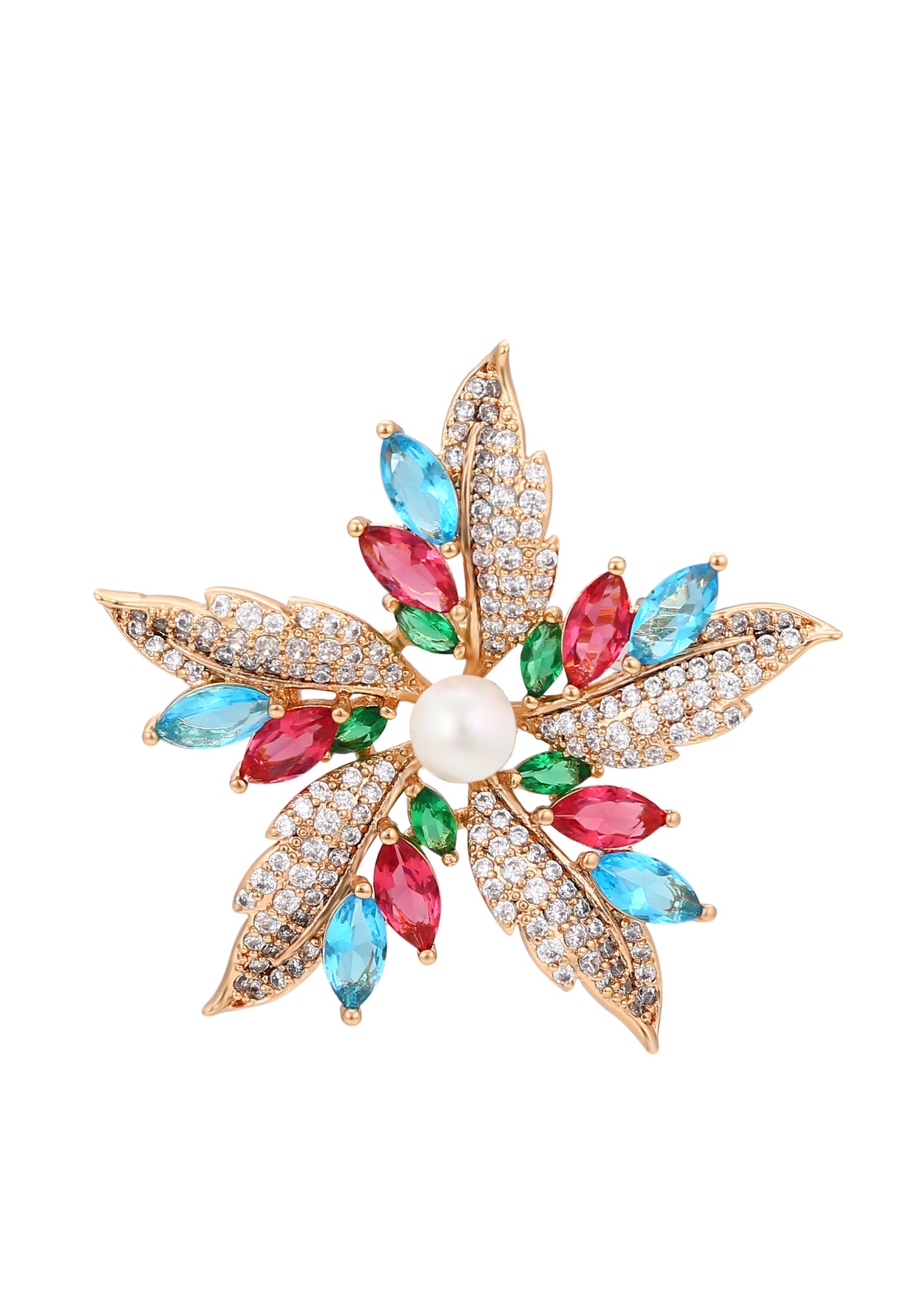faina Pin Back Brooch